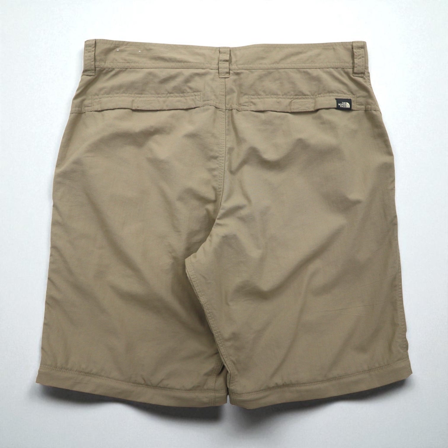THE NORTH FACE Outdoor 2-Way Convertible Cargo Shorts, Size L, Beige, Waterproof Ripstop, Zippered Hem, Slit, A3YH, US Design
