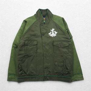 blackmeans 諸行無常 スーベニアジャケット スカジャン L カーキ レーヨン 中綿 PANTA RHEI 日本製
