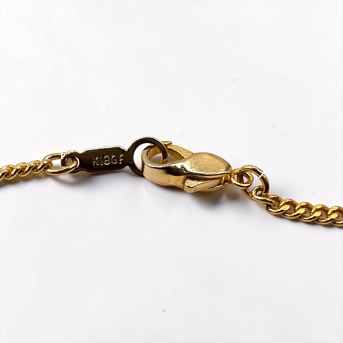 CELINE ヴィンテージ トリオンフ チェーン ネックレス ペンダント K18GF ゴールド マカダム ロゴ オーバル プレート