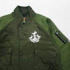 blackmeans Impermanence of All Things Souvenir Jacket Sukajan L Khaki Rayon Padding PANTA RHEI Made in Japan