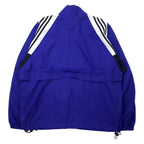 Adidas 90s Nylon Jacket L Blue 3 Stripes Flag Tag Big Size