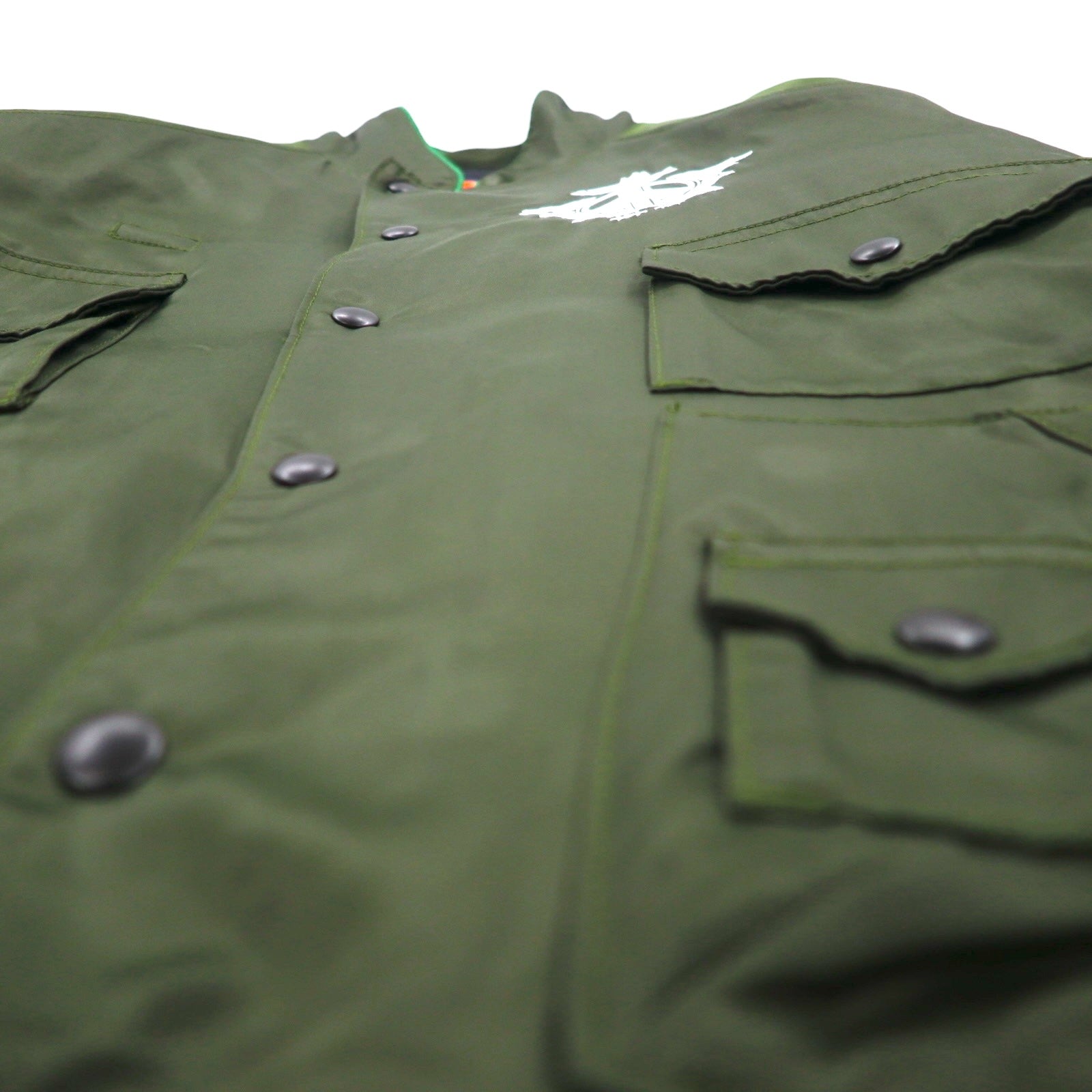 blackmeans Impermanence of All Things Souvenir Jacket Sukajan L Khaki Rayon Padding PANTA RHEI Made in Japan