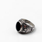 70年代 NAKAGAWA JOHN ROBERTS ヴィンテージ カレッジリング ブラックオニキス ピンキーリング 指輪 7号 シルバー 中川ジョンロバーツ 1978