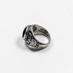 70年代 NAKAGAWA JOHN ROBERTS ヴィンテージ カレッジリング ブラックオニキス ピンキーリング 指輪 7号 シルバー 中川ジョンロバーツ 1978