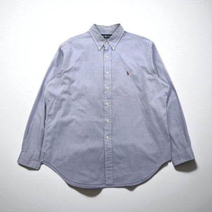 Ralph Lauren 90年代 オックスフォード ボタンダウンシャツ XL クラシックフィット スモールポニー刺繡