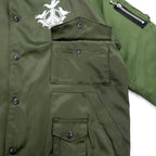 blackmeans Impermanence of All Things Souvenir Jacket Sukajan L Khaki Rayon Padding PANTA RHEI Made in Japan