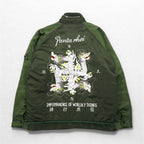 blackmeans Impermanence of All Things Souvenir Jacket Sukajan L Khaki Rayon Padding PANTA RHEI Made in Japan