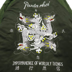 blackmeans Impermanence of All Things Souvenir Jacket Sukajan L Khaki Rayon Padding PANTA RHEI Made in Japan