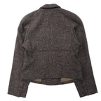 KENZO Double Tweed Tailored Jacket M Brown Wool Old Made in Japan