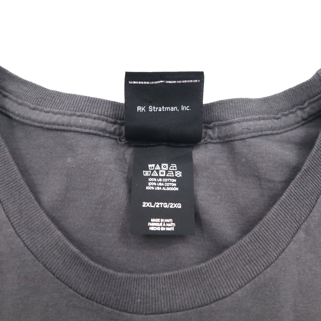 HARLEY DAVIDSON スカルプリント Tシャツ 2XL グレー コットン ALAMO CITY ハイチ製