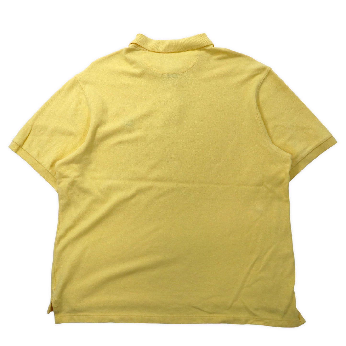 CHAPS RALPH LAUREN ポロシャツ XL イエロー コットン ワンポイントロゴ ビッグサイズ