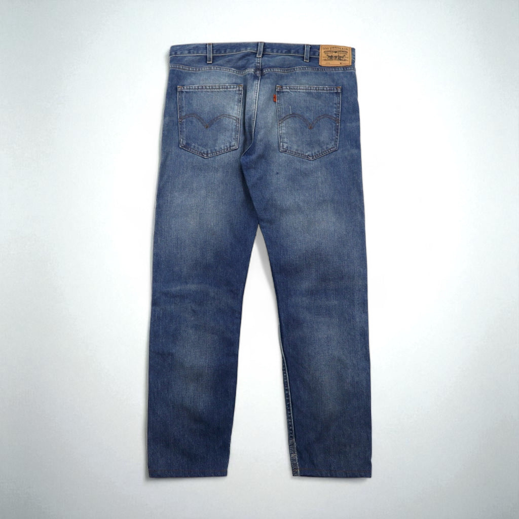 LEVI'S VINTAGE CLOTHING ( LVC ) 606 1960年代モデル STEER デニムパンツ L インディゴ ビッグE オレンジタブ リペア加工 30605-0063