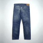 LEVI'S VINTAGE CLOTHING ( LVC ) 606 1960年代モデル STEER デニムパンツ L インディゴ ビッグE オレンジタブ リペア加工 30605-0063