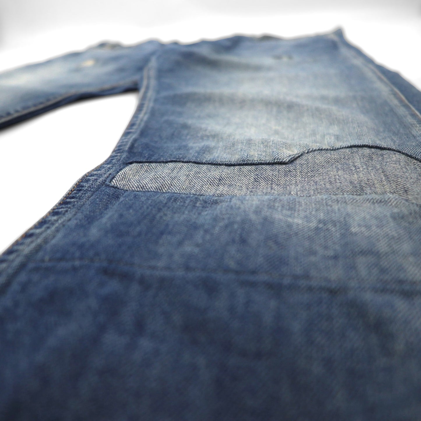 LEVI'S VINTAGE CLOTHING (LVC) 606 1960s STEER Denim Pants, Size L, Indigo, Big E, Orange Tab, Repaired, 30605-0063