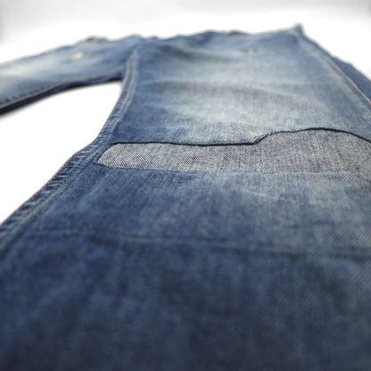 LEVI'S VINTAGE CLOTHING (LVC) 606 1960s STEER Denim Pants, Size L, Indigo, Big E, Orange Tab, Repaired, 30605-0063