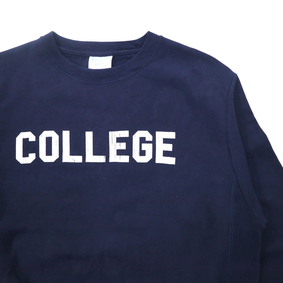 Champion Reverse Weave Sweatshirt, XL, Navy, College Print, Blue Single Tag, Reprint, Made in El Salvador