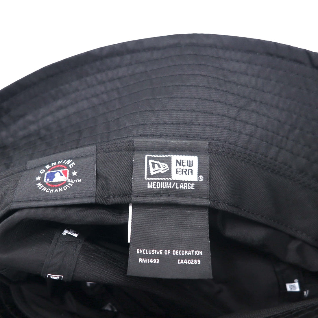NEW ERA ナイロン バケットハット M/L ブラック MLB NEWYORK YANKEES