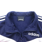 adidas 90年代 トラックジャケット ジャージ L ネイビー ポリエステル ロゴ刺繍 3ストライプ