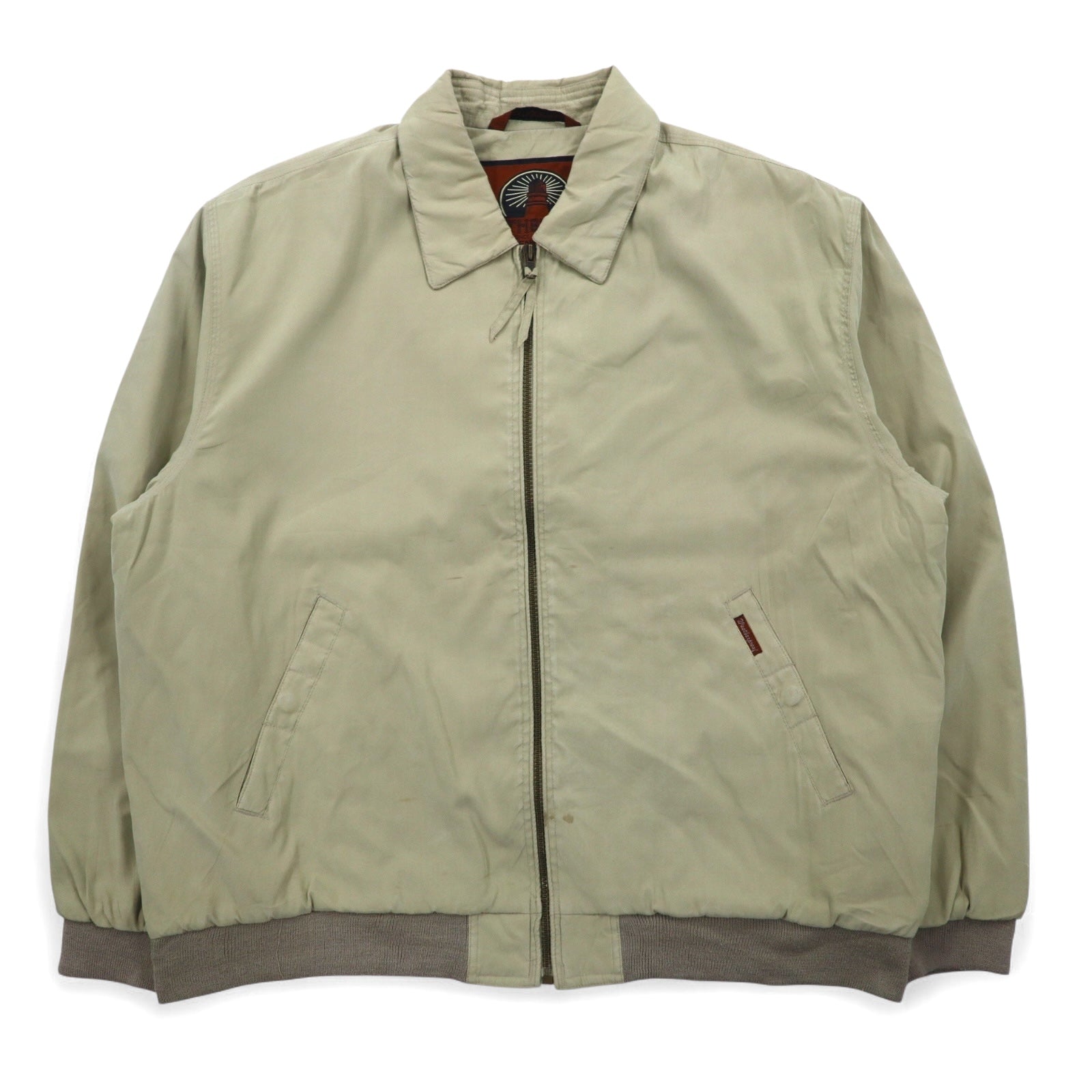 WEATHERPROOF ピーチスキン スウィングトップ ハリントンジャケット XL ベージュ ポリエステル