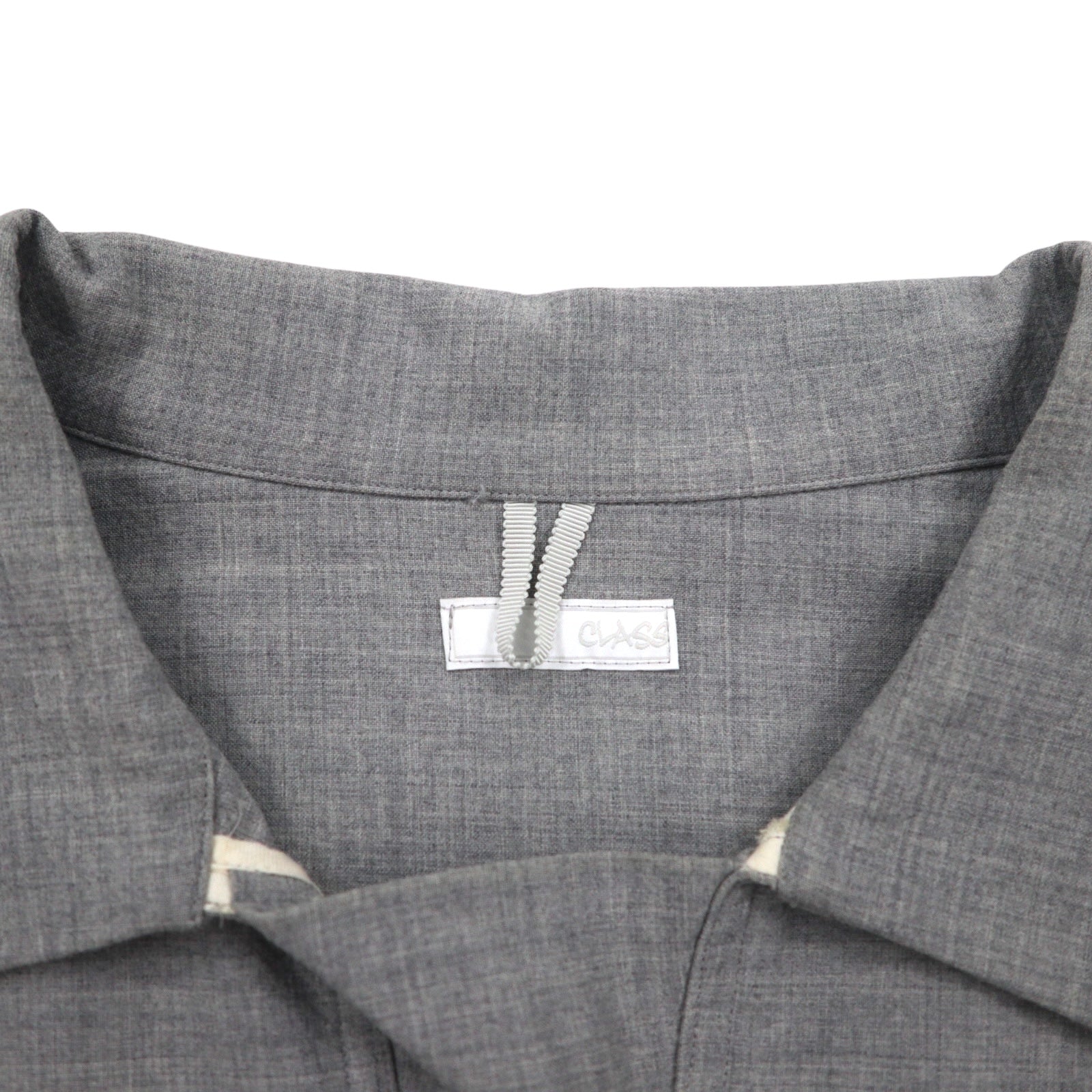 CLASS Wool Stretch Pullover Jacket M Gray Double Pocket CBFA20UNIB