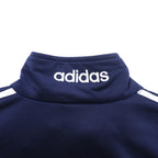 adidas 90年代 トラックジャケット ジャージ L ネイビー ポリエステル ロゴ刺繍 3ストライプ
