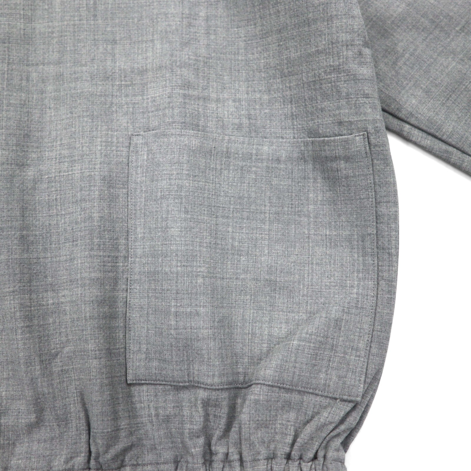 CLASS Wool Stretch Pullover Jacket M Gray Double Pocket CBFA20UNIB