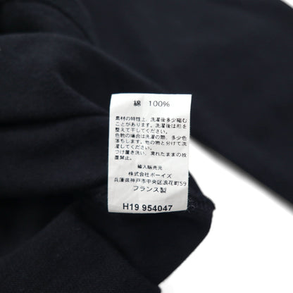 ORCIVAL フランス製 バスクシャツ ボートネック ロンT M ブラック コットン H19 954047