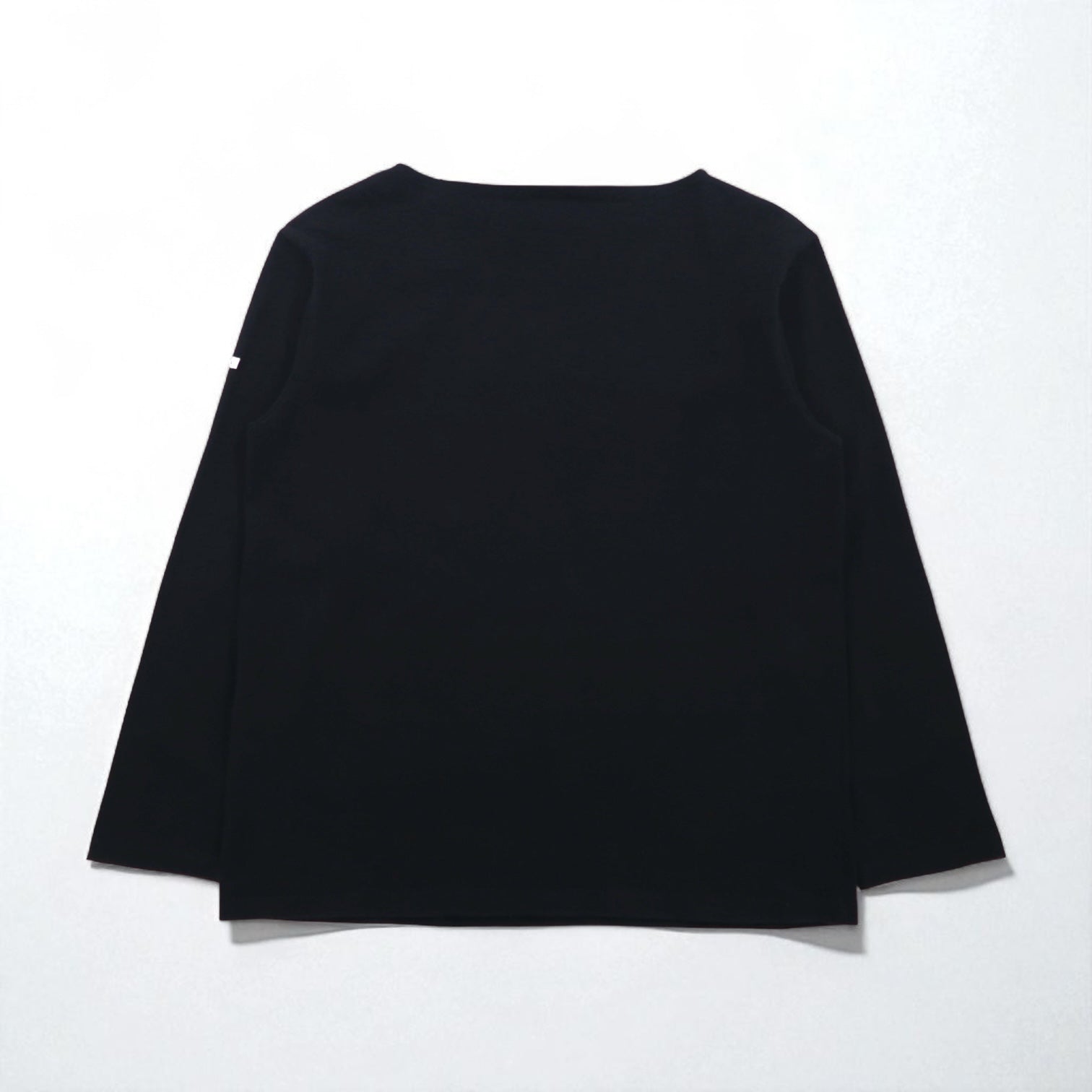 ORCIVAL French-made Basque Shirt, Boat Neck, Long, Black, Cotton, H19, 954047