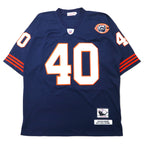 日本然リトテ-古着オンライン-mitchell & ness ゲームシャツ 52 ネイビー ポリエステル NFL CHICAGO BEARS ナンバリング SAYERS ビッグサイズ-MITCHELL & NESS Game Shirt 52 Navy Polyester NFL CHICAGO BEARS Numbering Sayers Big Size