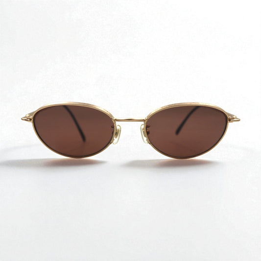 CELINE ヴィンテージ オーバル サングラス ゴールド メタル 53-19-147