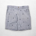 POLO RALPH LAUREN シアサッカー ショートパンツ ハーフパンツ L ストライプ ブルー ホワイト CLASSIC FIT 刺繍 オールオーバーポニー