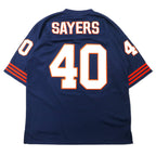 mitchell &amp; ness game shirt 52 navy polyester NFL CHICAGO BEARS numbering SAYERS big size