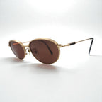 CELINE Vintage Oval Sunglasses in Gold Metal, 53-19-147