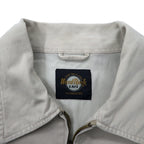 HARD ROCK CAFE 90s Swing Top Harrington Jacket XL Beige Cotton Logo Embroidery
