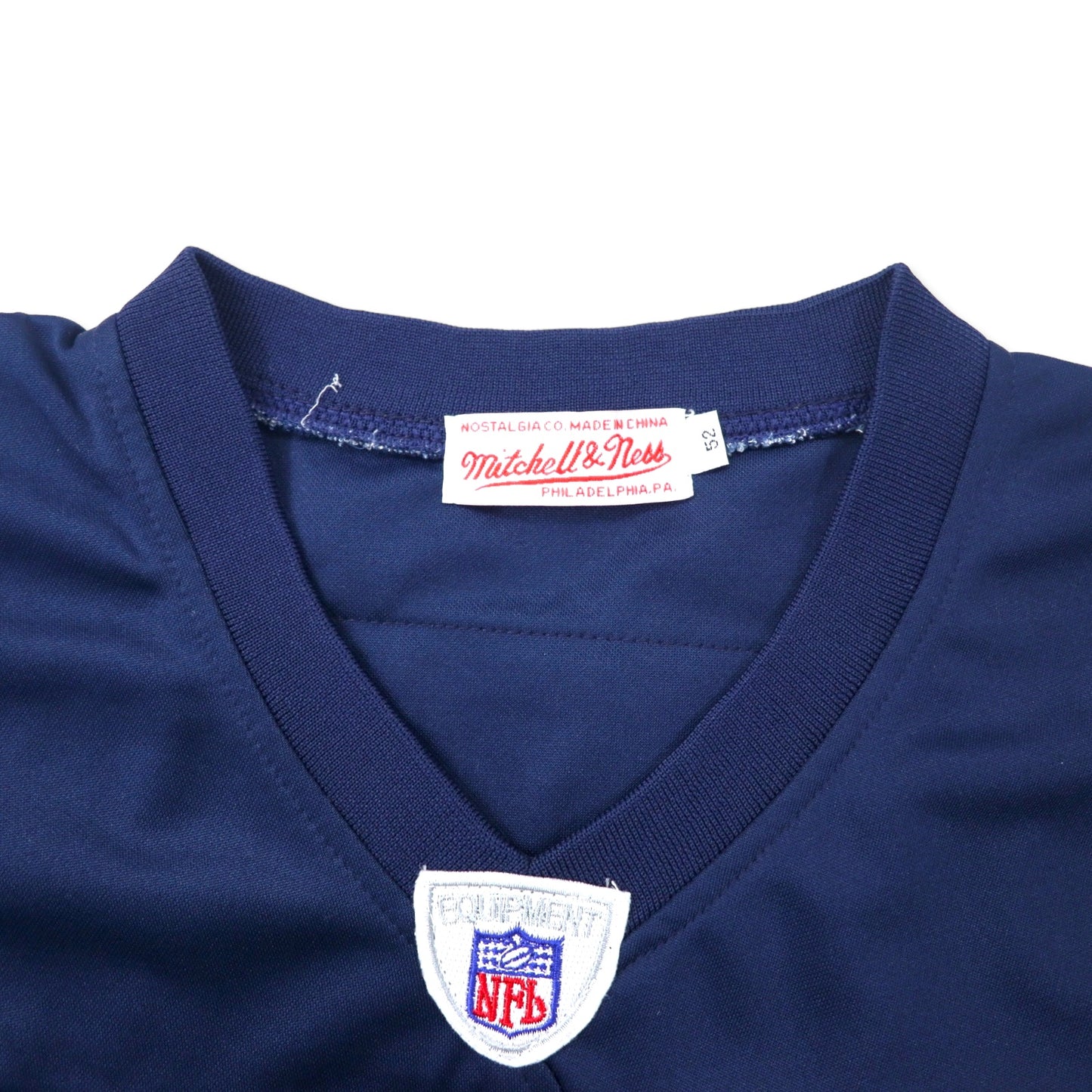 mitchell & ness ゲームシャツ 52 ネイビー ポリエステル NFL CHICAGO BEARS ナンバリング SAYERS ビッグサイズ