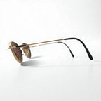CELINE Vintage Oval Sunglasses in Gold Metal, 53-19-147