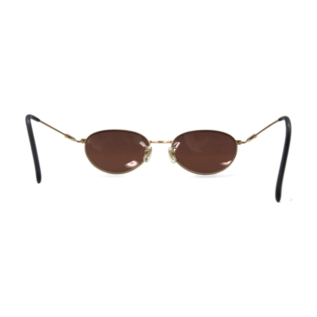 CELINE Vintage Oval Sunglasses in Gold Metal, 53-19-147