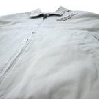 HARD ROCK CAFE 90s Swing Top Harrington Jacket XL Beige Cotton Logo Embroidery