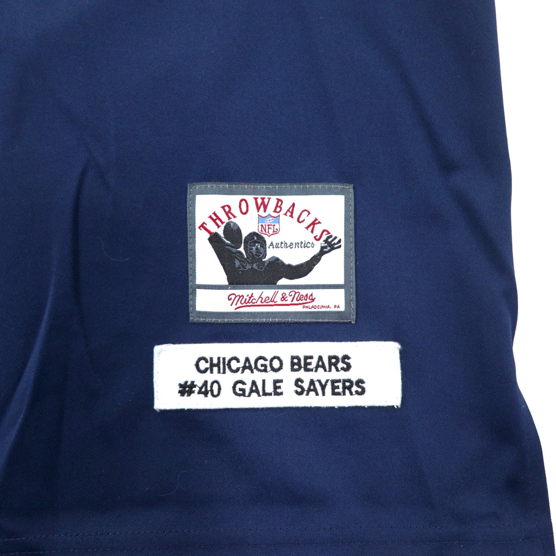 mitchell &amp; ness game shirt 52 navy polyester NFL CHICAGO BEARS numbering SAYERS big size