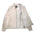 HARD ROCK CAFE 90s Swing Top Harrington Jacket XL Beige Cotton Logo Embroidery