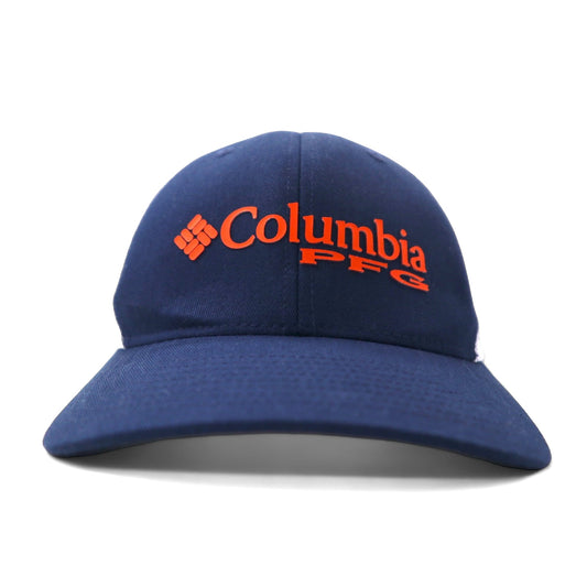 Columbia PFG メッシュキャップ S/M ネイビー ホワイト コットン ポリエステル FLEXFIT オーバーン大学 NCAA CU0115