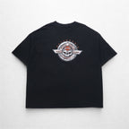 HARLEY DAVIDSON スカル 両面プリント Tシャツ 3XL ビッグサイズ ブラック コットン MIAMI BEACH