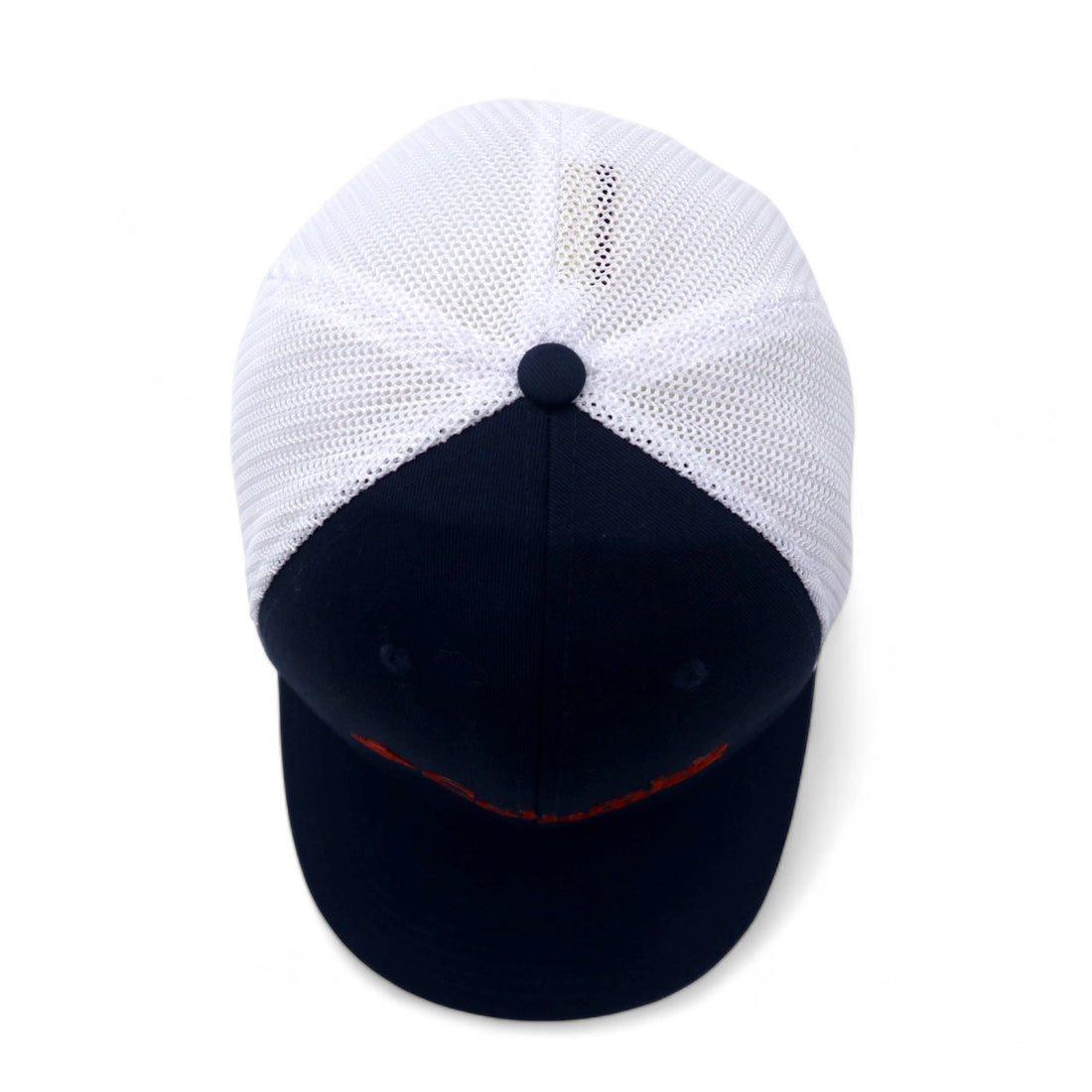 Columbia PFG メッシュキャップ S/M ネイビー ホワイト コットン ポリエステル FLEXFIT オーバーン大学 NCAA CU0115