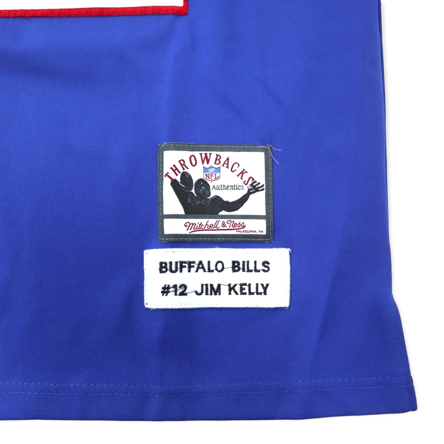 mitchell & ness ゲームシャツ 48 ブルー ポリエステル NFL BUFFALO BILLS ナンバリング KELLY ビッグサイズ