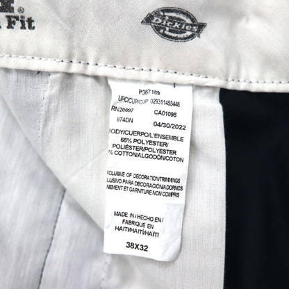 Dickies ワークパンツ オリジナルフィット チノパンツ XL ネイビー ポリエステル 874DN