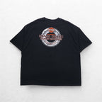 HARLEY DAVIDSON スカル 両面プリント Tシャツ 3XL ビッグサイズ ブラック コットン MIAMI BEACH