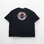 HARLEY DAVIDSON スカル 両面プリント Tシャツ 3XL ビッグサイズ ブラック コットン MIAMI BEACH