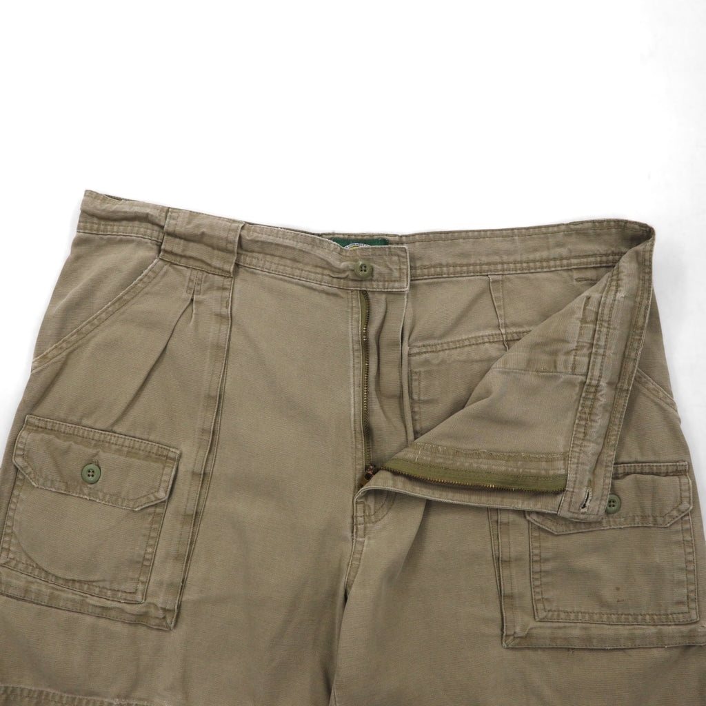 Cabela's 90年代 ブッシュ ショートパンツ XL カーキ コットン ポケット