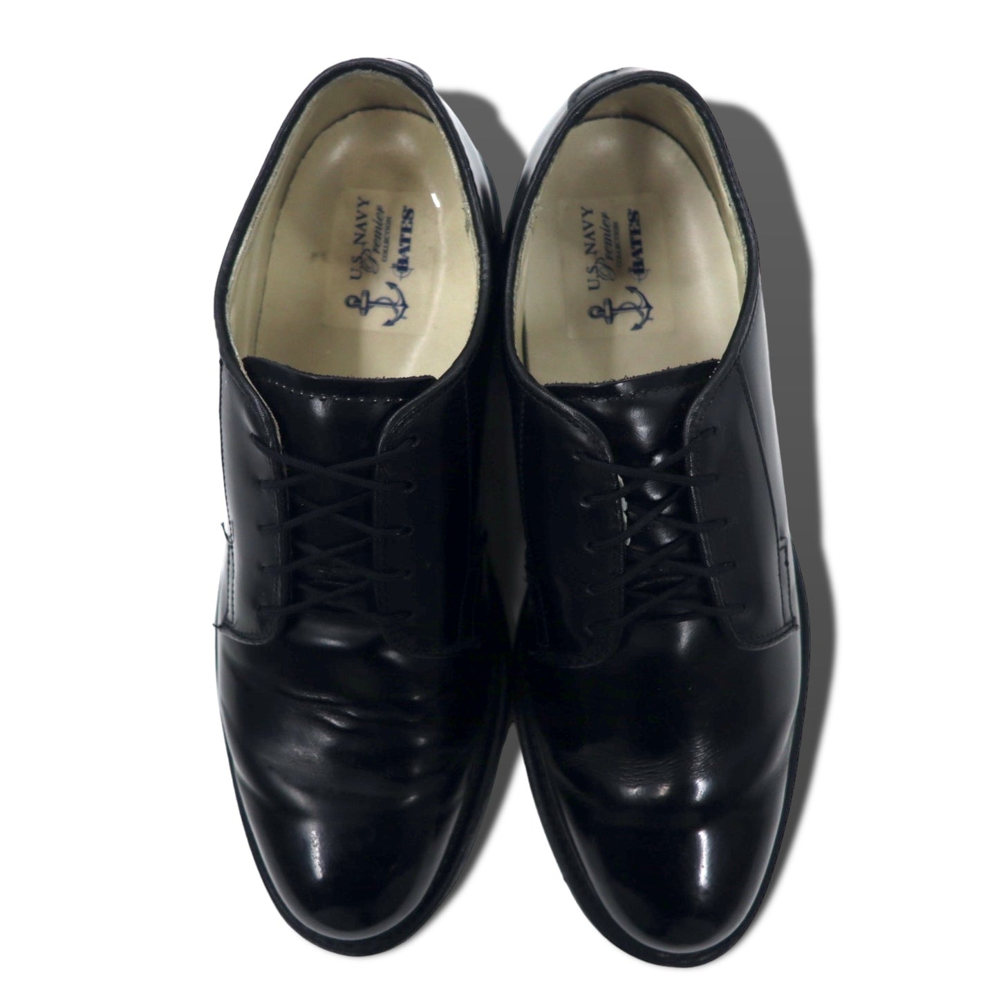 US NAVY USA製 オックスフォード サービスシューズ 29cm ブラック レザー Vibramソール PREMIER COLLECTION ミリタリー BATES 15825-001808-75-28 Military Oxford Dress Shoes