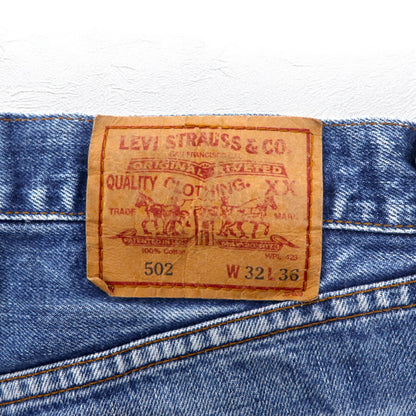 Levi's 90年代 502XX ビッグE セルビッヂ 赤耳 デニムパンツ M インディゴ ブルー TALONジップ 日本製